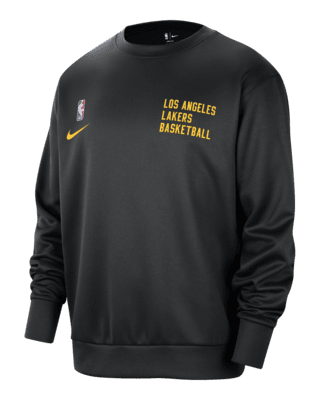 Los Angeles Lakers Spotlight Men s Nike Dri FIT NBA Crew Neck Sweatshirt. Nike